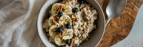Organic Spiced Oatmeal with Nuts and Dried Fruit