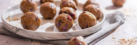 soft-baked almond date energy cookies