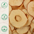 Close-up of organic dried apple rings