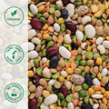 Close-up of organic bean soup mix