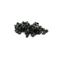 Organic dried blueberries on white background
