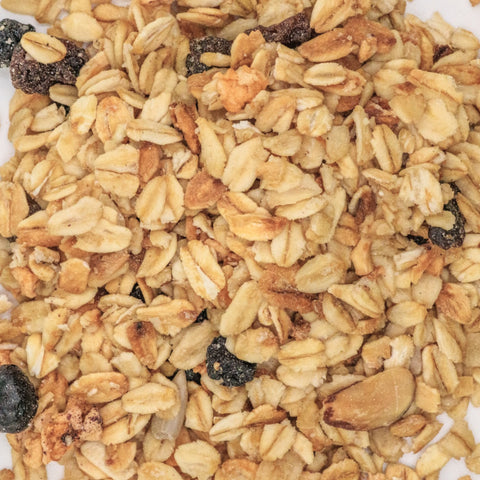 Organic blueberry almond granola