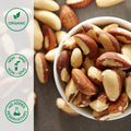 Bowl of organic brazil nuts