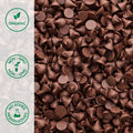 Close-up of organic chocolate chips