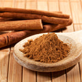 Pile of organic cinnamon powder