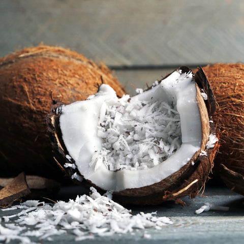 Shredded unsweetened organic coconut pieces