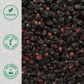 Close-up of organic black zante currants