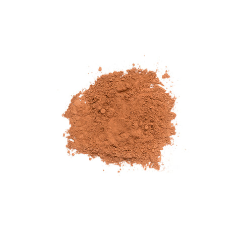 Organic date sugar on white background