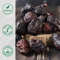 Close-up of organic sun-dried black mission figs