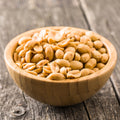 Bowl of organic dry roasted peanuts