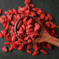 Scoop of organic goji berries