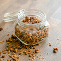 Jar of organic maple fruit and nut granola
