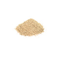 Organic maple granules on a white background