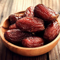 Bowl of organic medjool dates