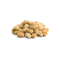 Dried organic wild mulberries on a white background