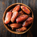 Bowl of organic deglet noor dates