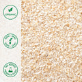 Close-up of organic oat bran