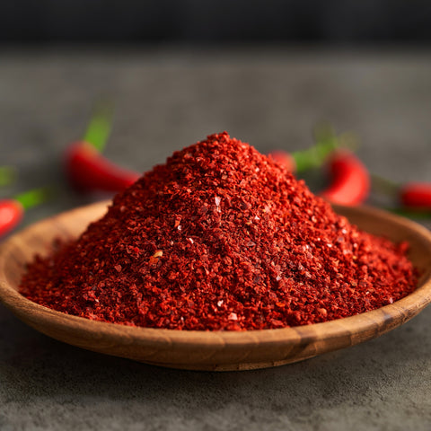 Bowl of ground organic paprika