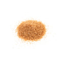 Organic raw sugar on a white background