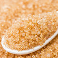 Spoonful of organic raw sugar