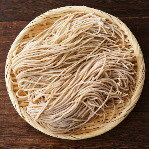 Bowl of organic soba pasta 