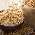 Organic soy beans in a bowl