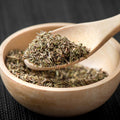 Organic whole thyme leaf dried in a bowl