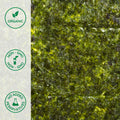 Close-up of organic toasted nori seaweed sheets
