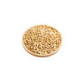 Organic triticale on a white background