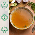 Bowl of organic vegetable broth