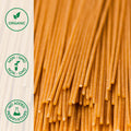 Close-up of organic whole wheat pasta
