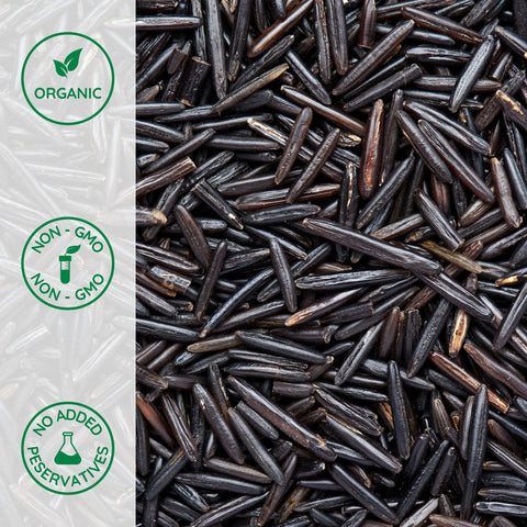Close-up of wild organic rice