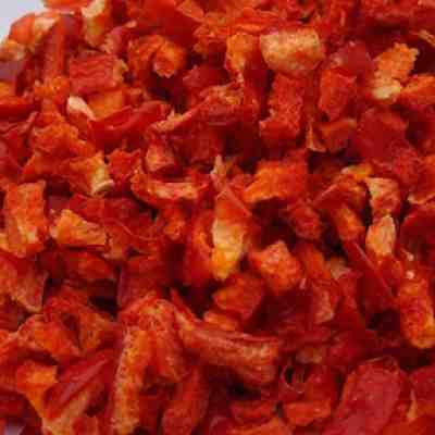 Organic Red Bell Pepper, Diced